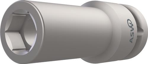 Kraftschraubersteckschlüsseleinsatz 740 L 3/4 Zoll 6KT SW 17mm L.95mm ASW