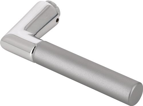 Türdrückerlochteil 1405 Alu.F49/F9-2 stahlfarben ma 4-KT.8mm DIN L/R HOPPE