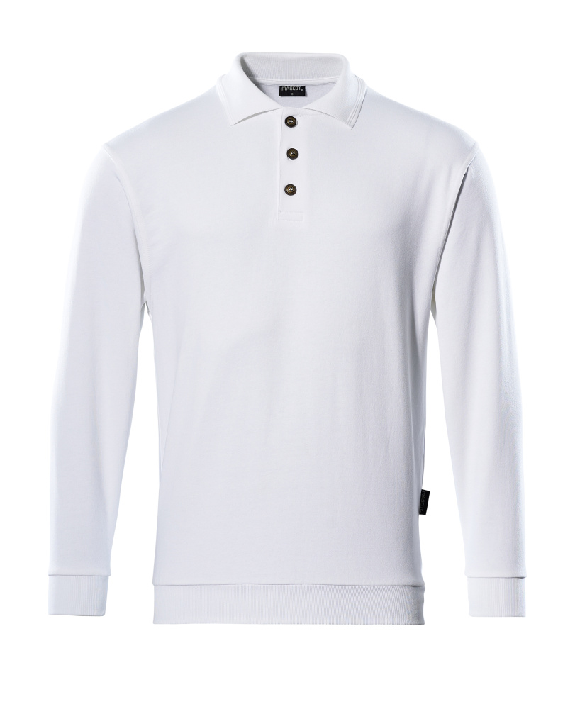 Polo-Sweatshirt CROSSOVER Weiß L