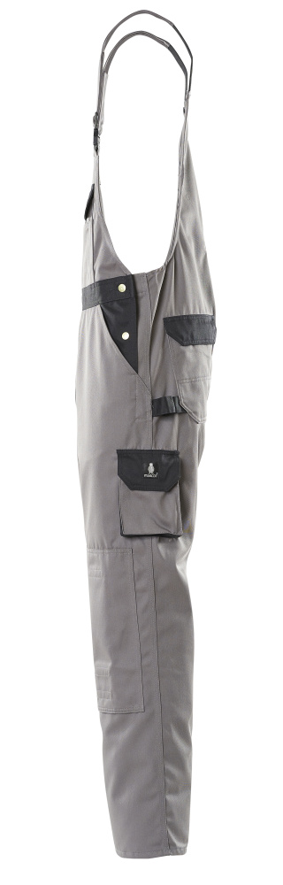 Latzhose mit Knietaschen IMAGE Anthrazit/Schwarz 82C46