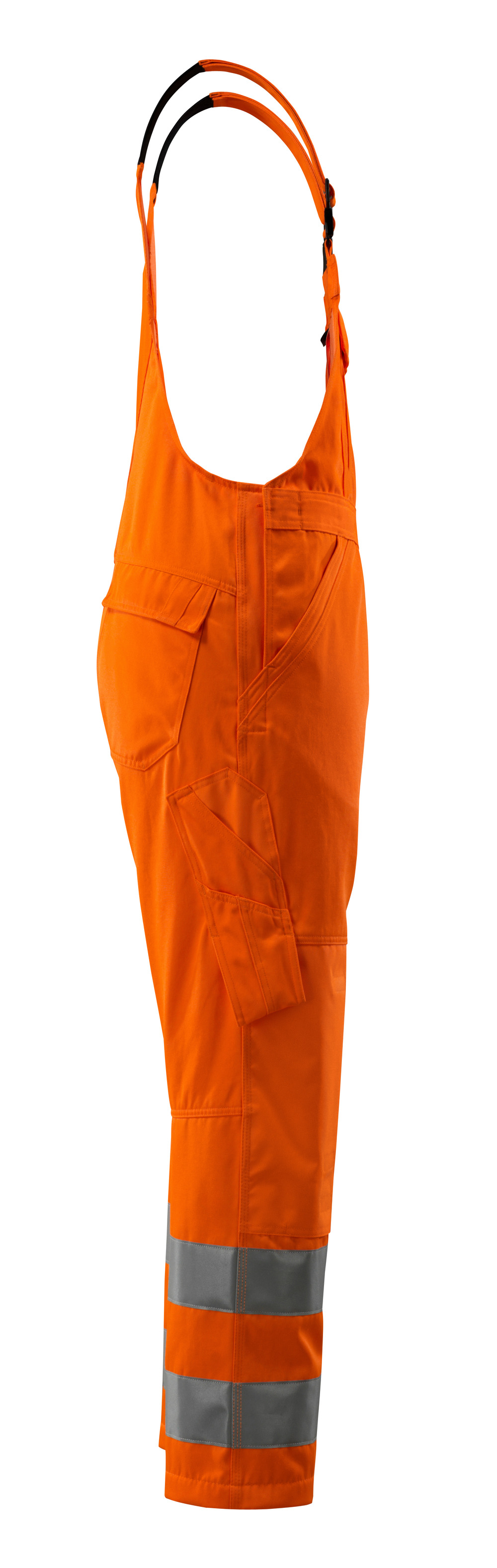 Latzhose mit Knietaschen SAFE LIGHT Hi-vis Orange 76C48