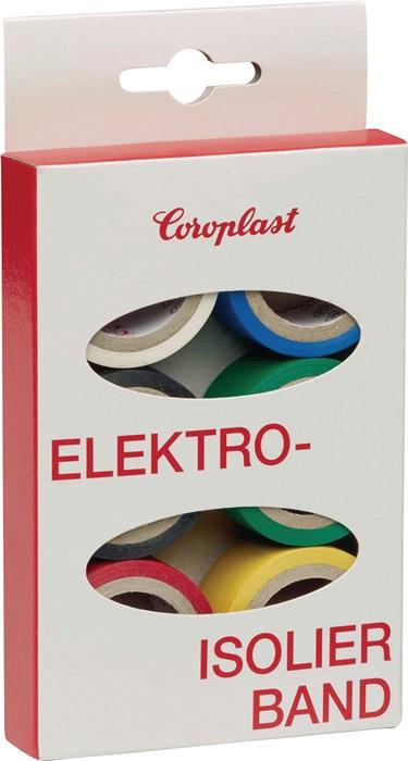 Elektroisolierband-Set 302 6-teilig Länge je 3,3 m Breite 19 mm Ktr. COROPLAST