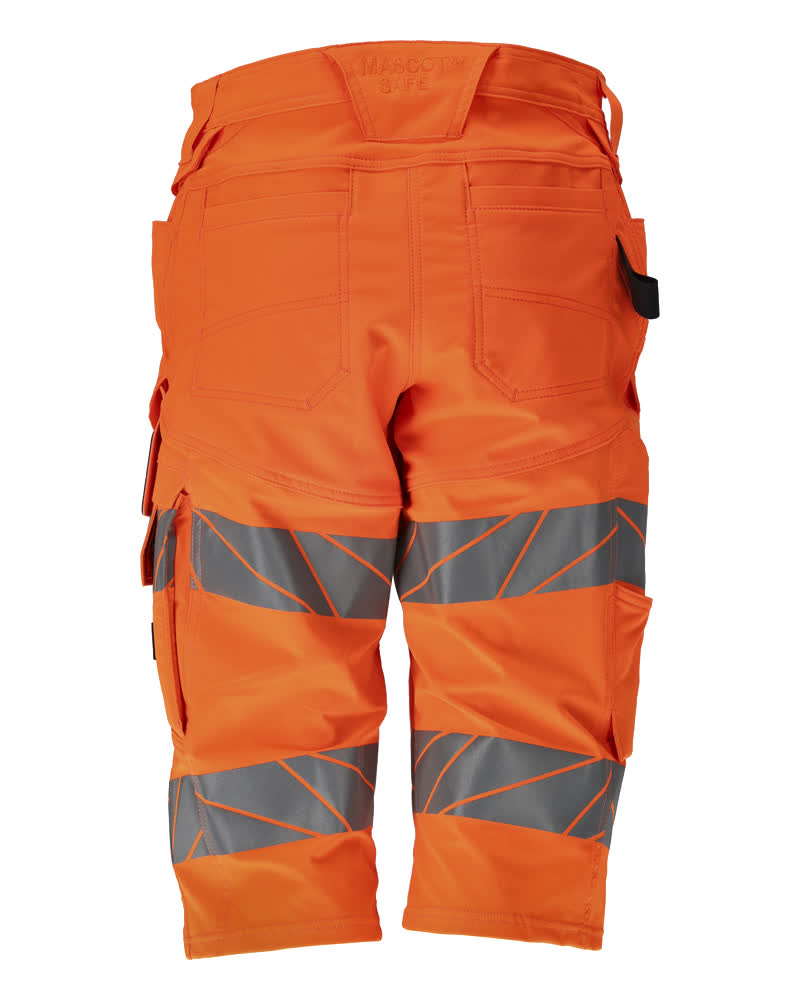 Damen-Passform DIAMOND Shorts, lang ACCELERATE SAFE Hi-vis Orange C56
