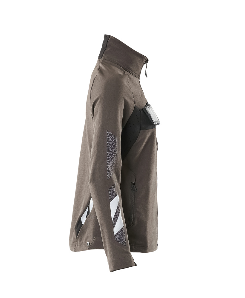 Damen-Passform Jacke ACCELERATE Dunkelanthrazit/Schwarz 4XL