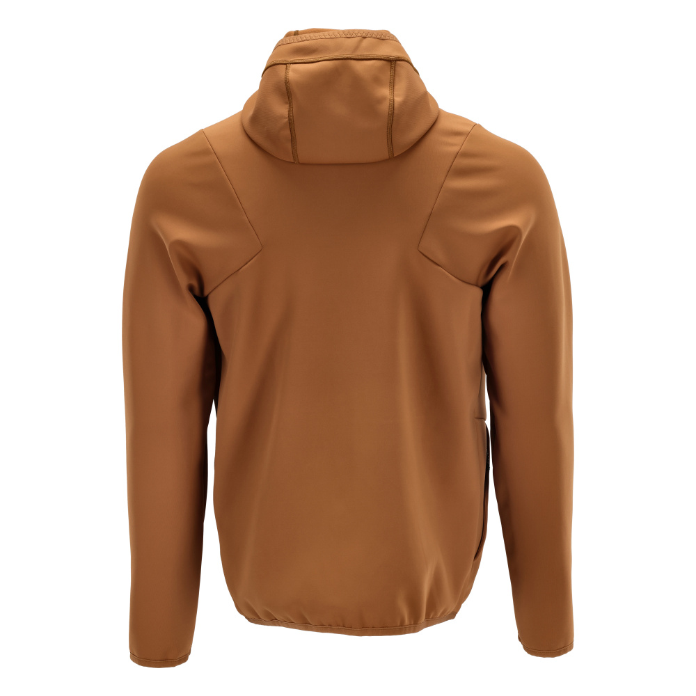 Fleecejacke mit Kapuze CUSTOMIZED Nussbraun S