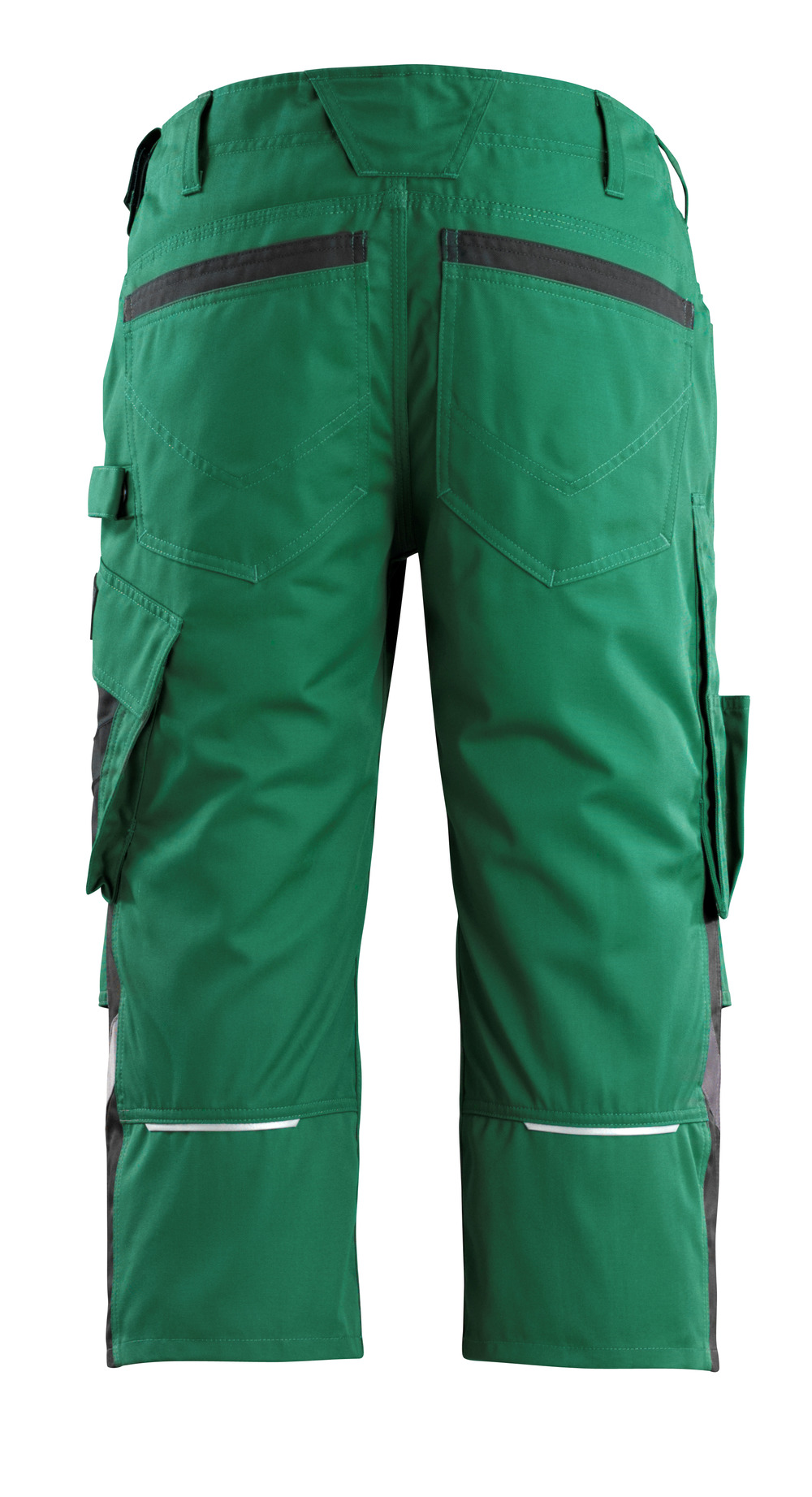 Dreiviertel-Hose mit Knietaschen UNIQUE Grün/Schwarz C47