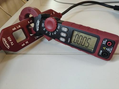 Leckstromzange TV 217 Messber.1µA – 150A(AC) Zangenöffnung 27mm TESTBOY