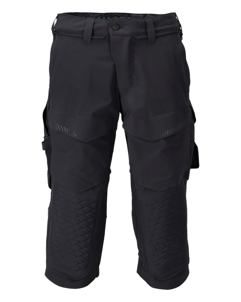 Dreiviertel-Hose mit Knietaschen CUSTOMIZED Schwarzblau C64