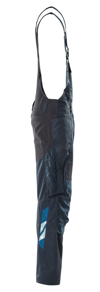 Latzhose mit Knietaschen ACCELERATE Schwarzblau 82C44