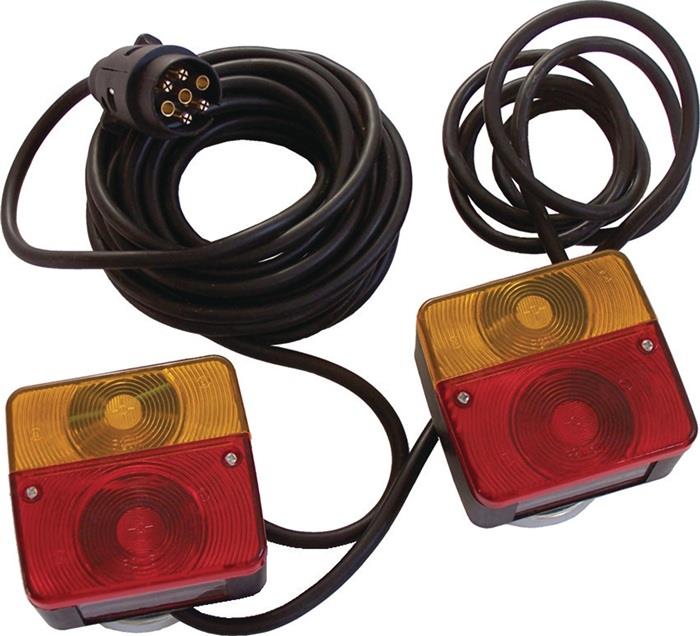 Beleuchtungs-Satz magnetisch Kunststoff 1,62 kg schwarz 7-polig HP AUTOZUBEHÖR