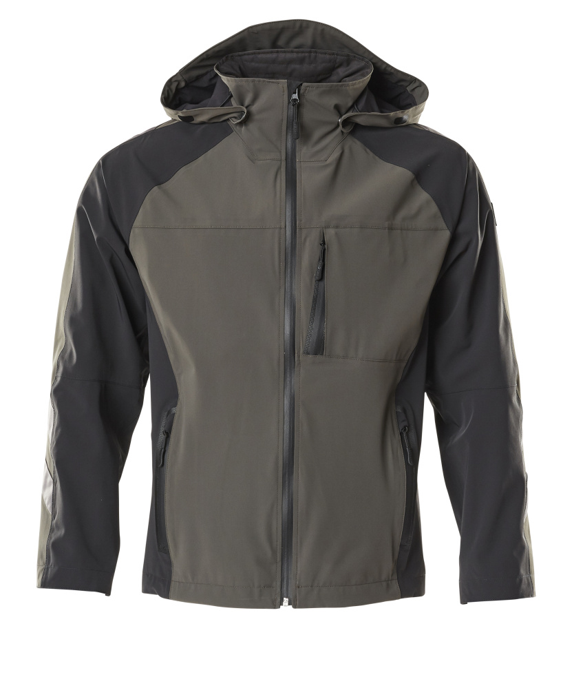 Hardshelljacke UNIQUE Dunkelanthrazit/Schwarz 4XL