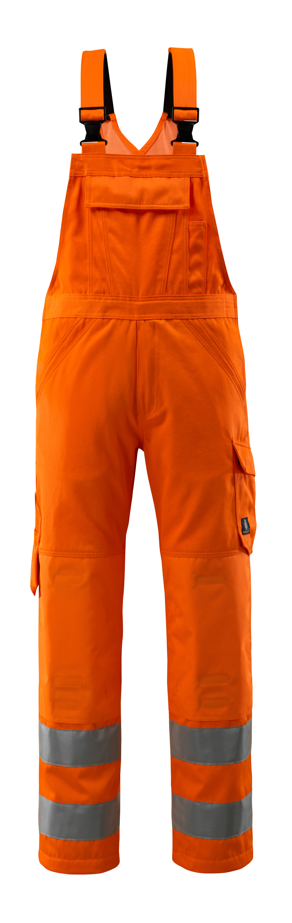Latzhose mit Knietaschen SAFE LIGHT Hi-vis Orange 76C48