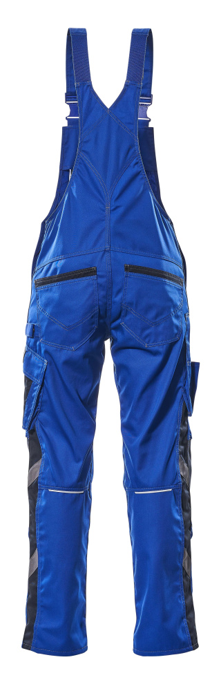 Latzhose mit Knietaschen UNIQUE Kornblau/Schwarzblau 76C48