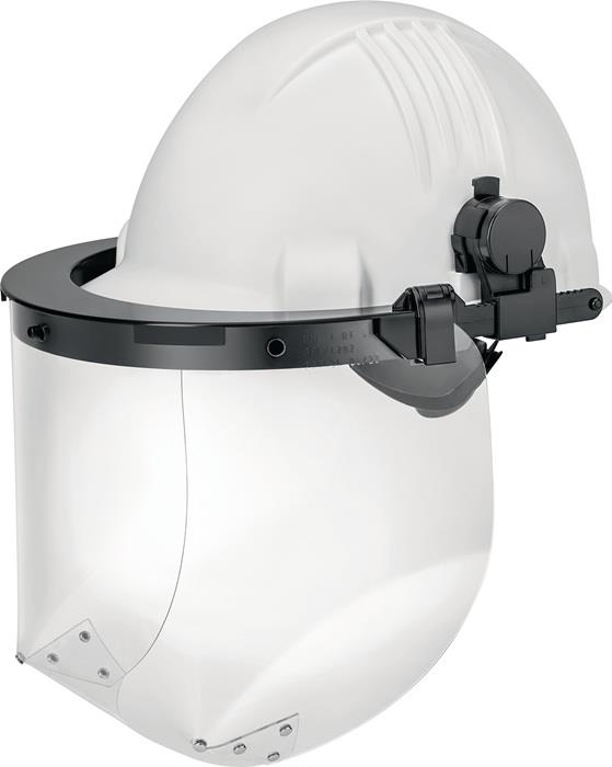 Kunststoffhelmhalterung GFKHH100 mit Einsteckern für Euroslot schwarz Polycarbonat EN 166 UHLEN