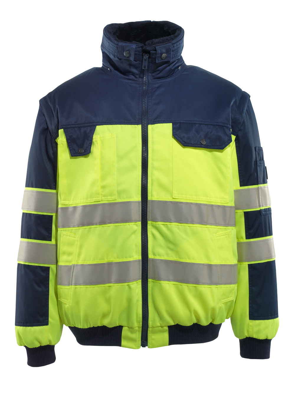 Pilotjacke SAFE IMAGE Hi-vis Gelb/Marine XL