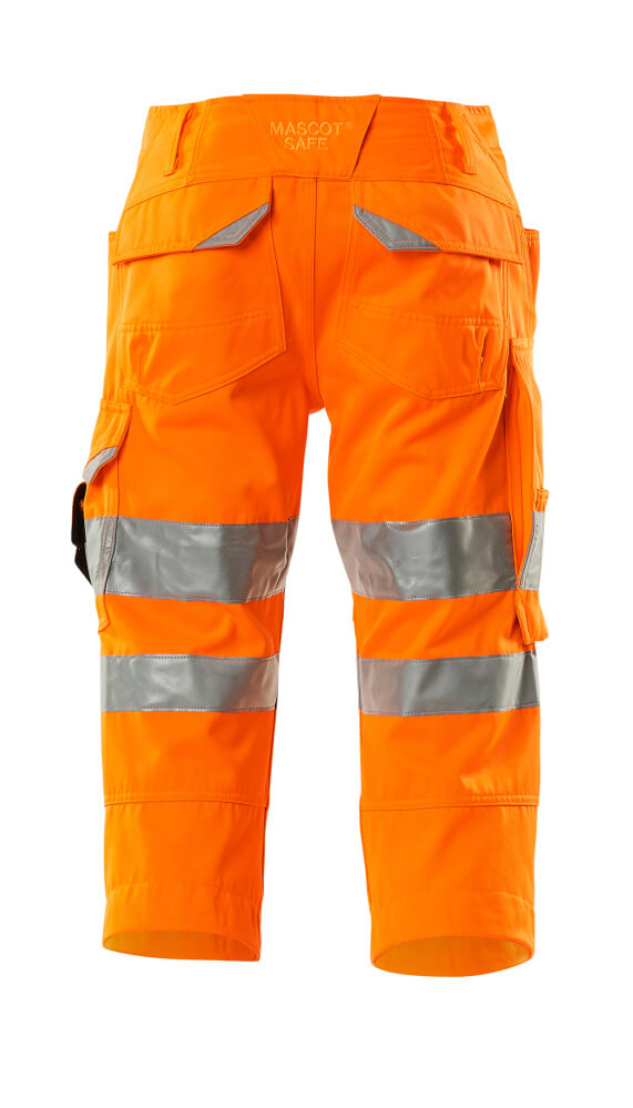Dreiviertel-Hose mit Knietaschen SAFE SUPREME Hi-vis Orange C44