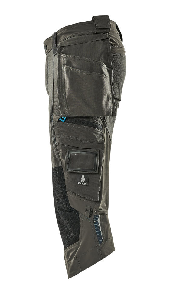 Dreiviertel-Hose mit Hängetaschen ADVANCED Dunkelanthrazit C42