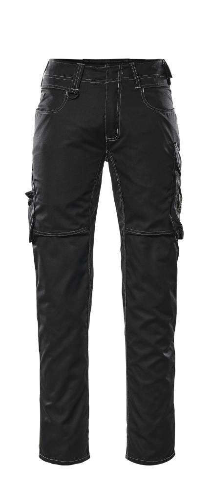 Hose mit Schenkeltaschen UNIQUE Schwarz/Dunkelanthrazit 82C50
