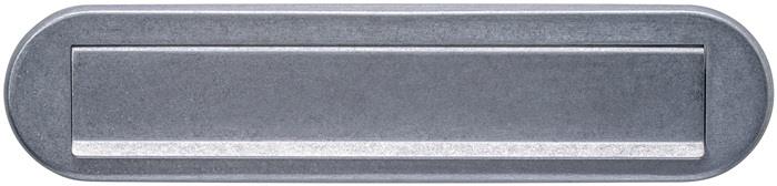 Briefeinwurf Edelstahl Edelstahl vibriert oval 77 mm 340 mm INTERSTEEL