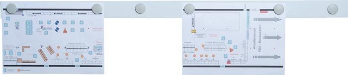 Magnetleiste weiß selbstklebend 1000 mm