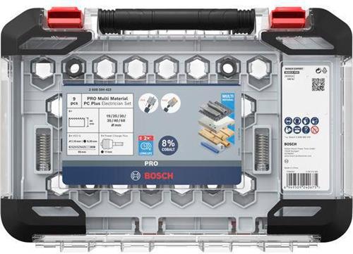 Lochsägen-Set PRO Multi Material PC Plus 9-tlg.19,25,30,35,40,68mm
