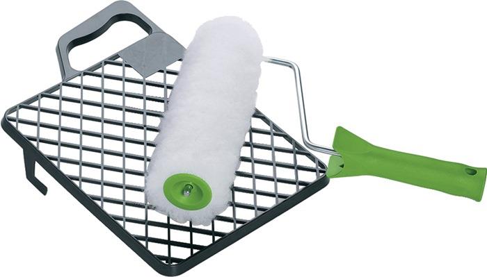 Farbrollerset Vestan Kern Ø 43 mm 6 mm mit Abstreifgitter 180 mm