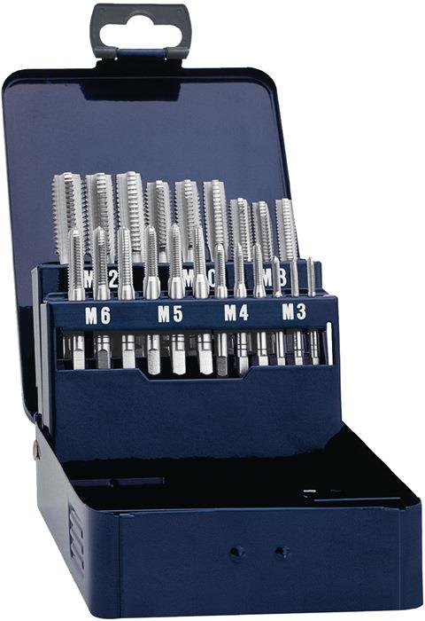 Gewindebohrersatz DIN 352 M3-M12 21 teilig HSS PROMAT