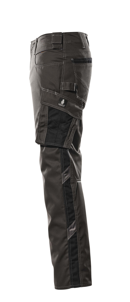 Hose mit Schenkeltaschen UNIQUE Dunkelanthrazit/Schwarz 82C50