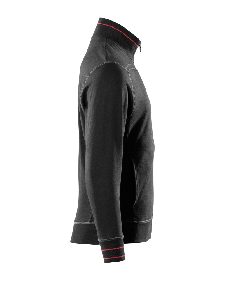 Sweatshirt mit Reißverschluss FRONTLINE Schwarz XL