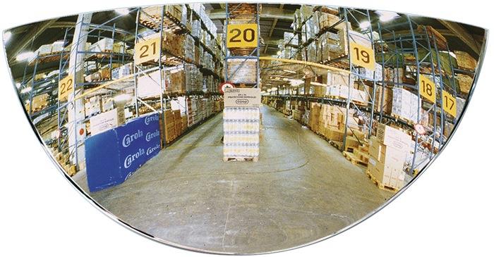 Gabelstaplerspiegel H128xB258mm 180 Grad Sichtfeld 1 m SPL
