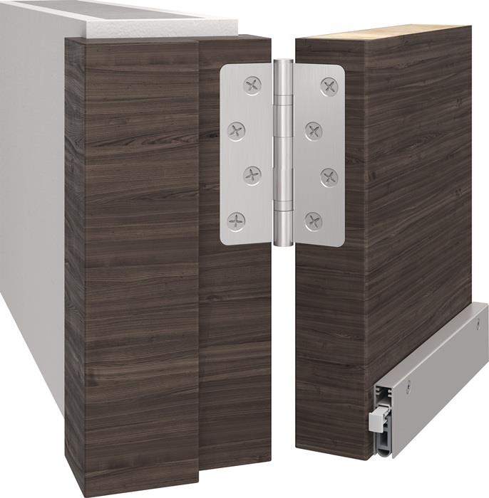 Türdichtung Kältefeind Allround® 11075 silberfarben eloxiert Holztüren links/rechts 1083 mm