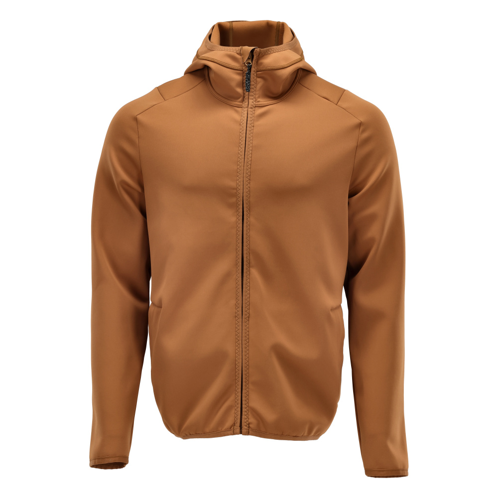 Fleecejacke mit Kapuze CUSTOMIZED Nussbraun S