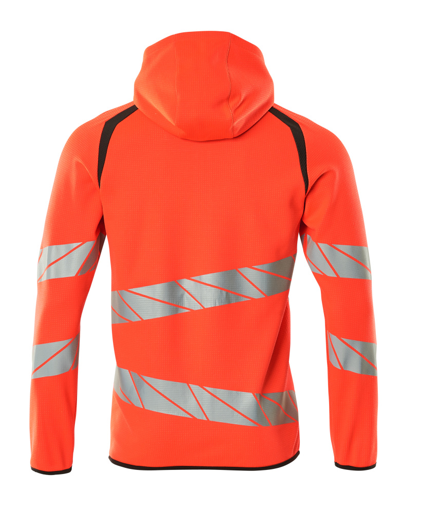 Kapuzenpullover mit Reißverschluss ACCELERATE SAFE Hi-vis Rot/Dunkelanthrazit XS