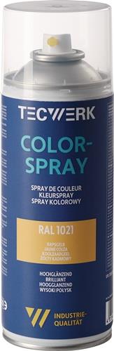 Colorspray rapsgelb hochglänzend RAL 1021 400ml Spraydose TECWERK