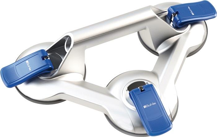 Saugheber Tragfähigkeit 100 kg Kopf-Ø 120 mm 3 Köpfe Aluminium VERIBOR