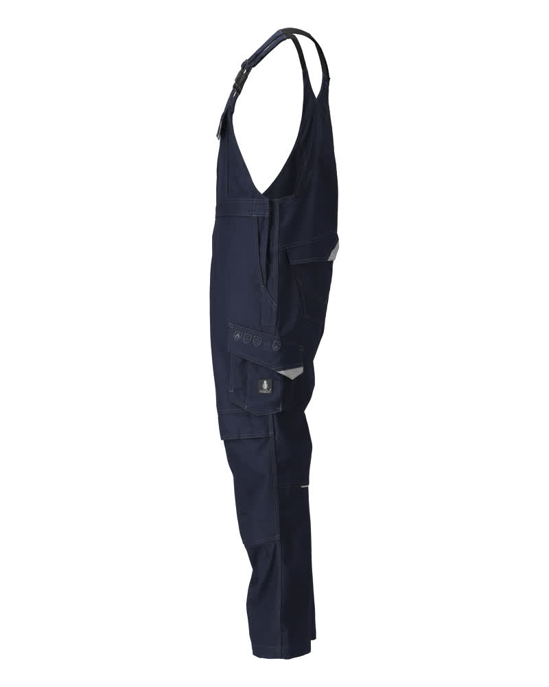Latzhose mit Knietaschen MULTISAFE Schwarzblau 76C46