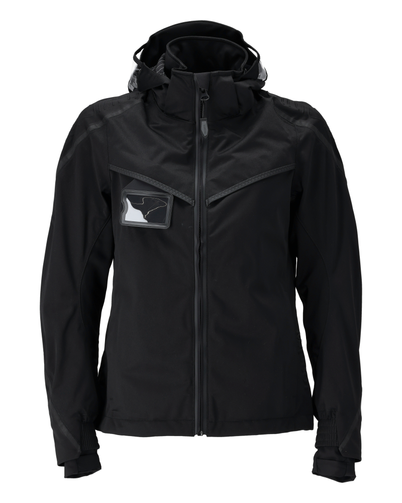 Damen-Passform Hardshelljacke CUSTOMIZED Schwarz 4XL