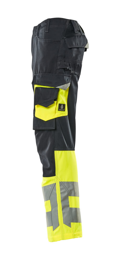 Hose mit Knietaschen SAFE SUPREME Schwarzblau/Hi-vis Gelb 82C48