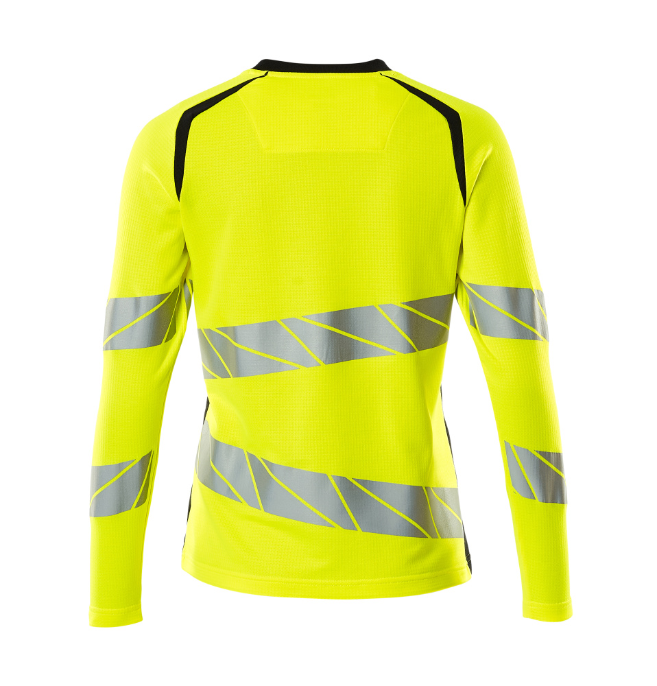 Damen-Passform Langarmshirt ACCELERATE SAFE Hi-vis Gelb/Schwarzblau 3XLONE