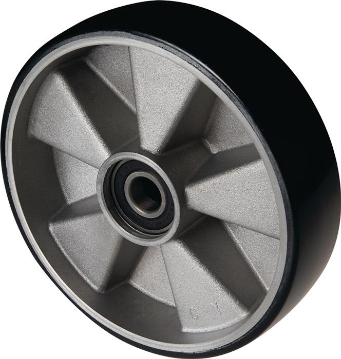 Lenkrad Polyurethan Naben-L. 43 mm Rad-B. 50 mm Rad-Ø 200 mm Alu-Guss-Felge PFAFF