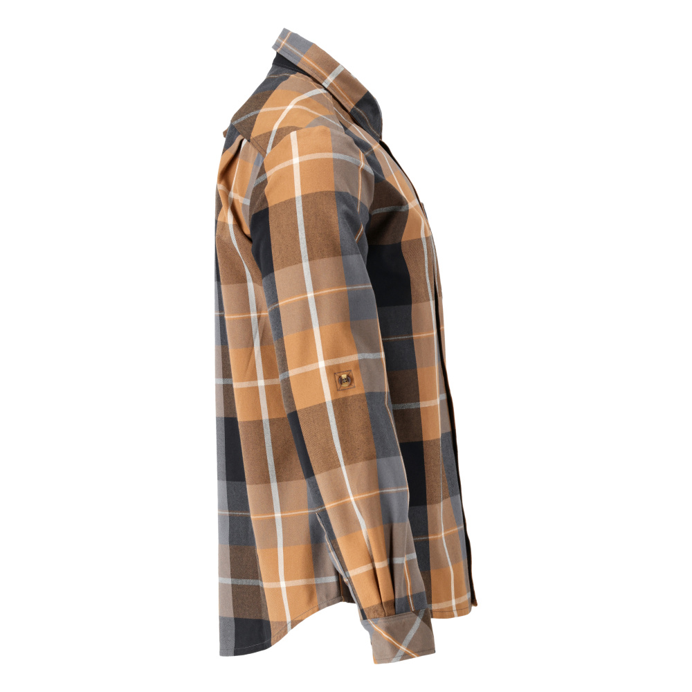 Hemd CUSTOMIZED Nussbraun-kariert 3XL