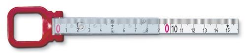 Rahmenbandmaß ERGOLINE L.30m Band-B.13mm A mm/cm EG II Alu.weiß Stahlmaßband BMI