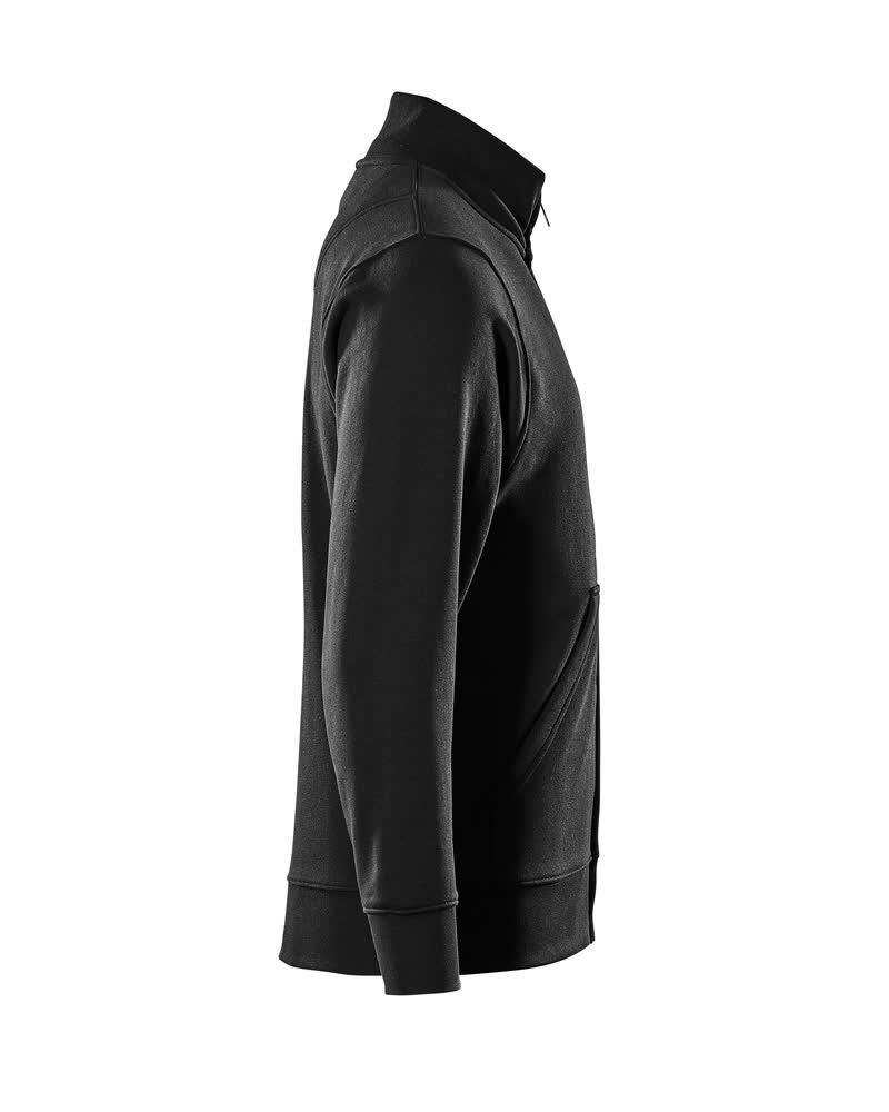 Sweatshirt mit Reißverschluss CROSSOVER Vollschwarz XL