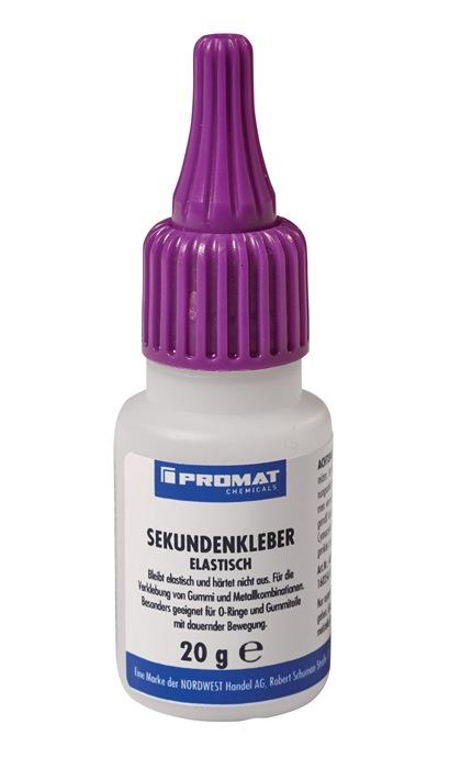 Sekundenkleber elastisch farblos Flasche PROMAT CHEMICALS
