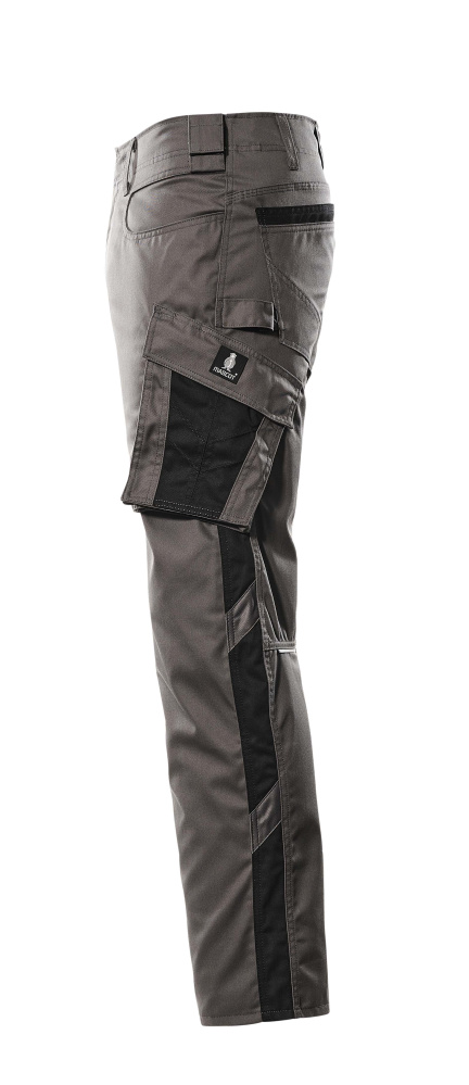 Hose mit Schenkeltaschen UNIQUE Anthrazit/Schwarz 82C50