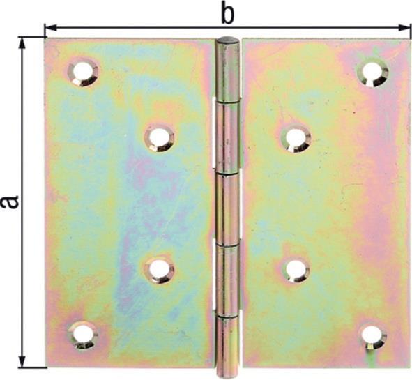 Scharnier 4,2 mm 0,75 mm 51 mm 51 mm 51 mm