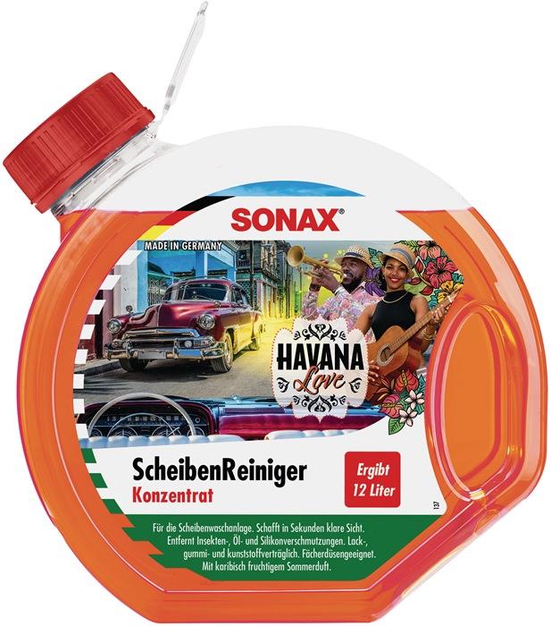 ScheibenReiniger Havana Love Konzentrat 3 l Rundflasche SONAX