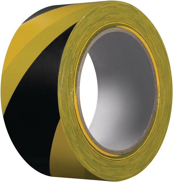 Warnband Extra 339 PVC Länge 33 m Breite 50 mm Rolle schwarz/gelb