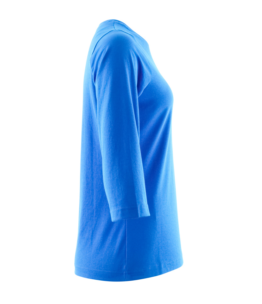 Damen-Passform T-Shirt CROSSOVER Azurblau 3XLONE