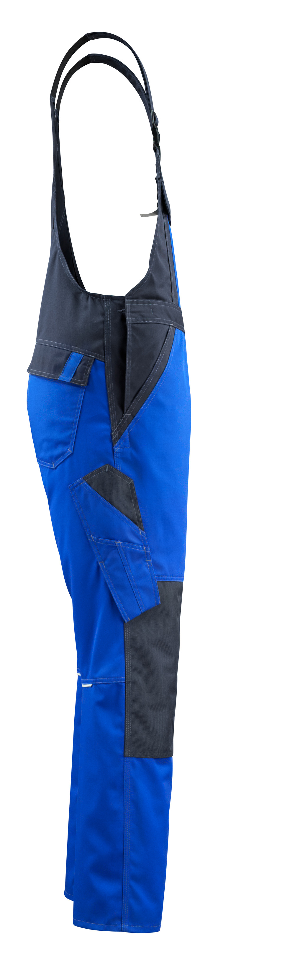 Latzhose mit Knietaschen LIGHT Kornblau/Schwarzblau 76C48